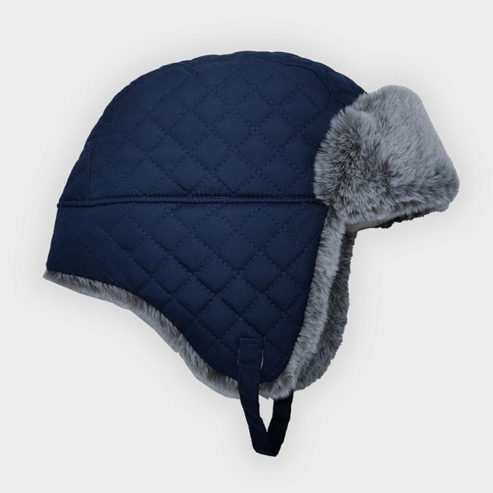 Toddler Boys' Diamond Trapper Hats - Cat & Jack Navy Blue