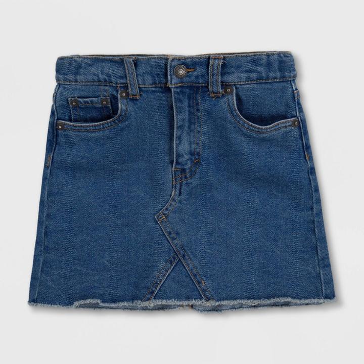 Levi's Girls' High-rise Jeans Skirt - Dark Wash