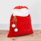 Velvet Santa Sack Gift Bag - Wondershop , Red