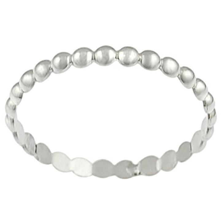 Journee Collection Women's Tressa Collection Sterling Silver Beaded Ring -
