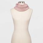Women's Striped Knit Snood Scarf - Universal Thread Blush