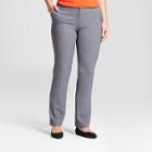 Women's Straight Leg Curvy Bi-stretch Twill Pants - A New Day Gray 12s,