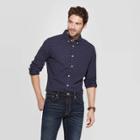 Men's Slim Fit Long Sleeve Northrop Poplin Button-down Shirt - Goodfellow & Co Night Sky 2xl, Men's, Black Blue