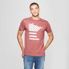 Men's Short Sleeve Minnesota Flag Graphic T-shirt - Awake Burgundy