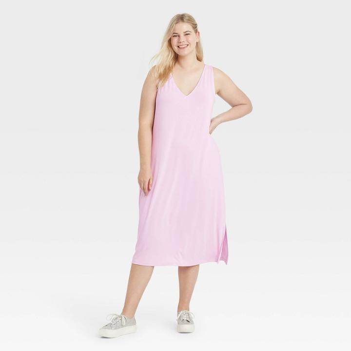 Women's Plus Size Sleeveless Knit Dress - A New Day