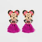 Sugarfix By Baublebar Disney Minnie Mouse Hula Drop Earrings - Purple