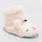 Toddler Doris Llama Bootie Slippers - Cat & Jack Blush Pink