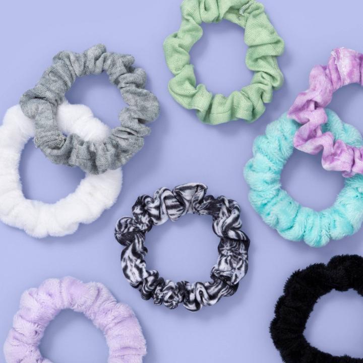 More Than Magic Kids' 8pk Skinny Rainbow Twister Hair Elastic Set - More Than