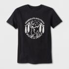 Shinsung Tongsang Men's Short Sleeve 'wolfpack' Graphic T-shirt - Black