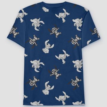 Men's Lilo & Stitch Short Sleeve Graphic T-shirt - Navy