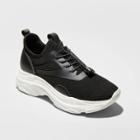 Women's Mad Love Cadina Faux Leather Chunky Sneakers - Black