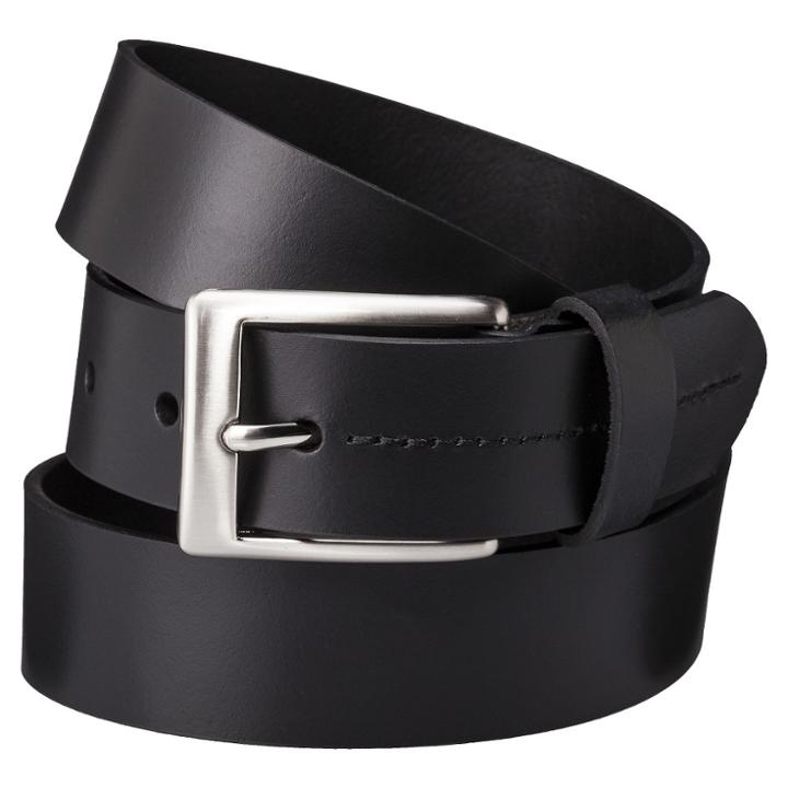 Men's Skinny Stitched Belt - Goodfellow & Co Black,
