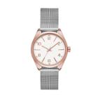 Women's Two Tone Mesh Strap Watch - A New Day Rose Gold