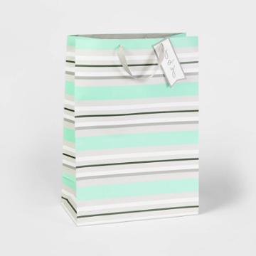 Stripe Gift Bag Red - Wondershop