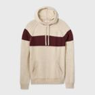 Men's Tall Striped Regular Fit Hooded Sweater - Goodfellow & Co Off-white