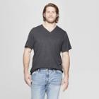 Men's Tall Regular Fit Short Sleeve Lyndale V-neck T-shirt - Goodfellow & Co Railroad Gray