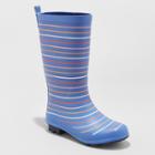 Girls' Audria Printed Rain Boots - Cat & Jack Blue