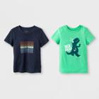 Toddler Boys' 2pk Rockin' Good Times Short Sleeve T-shirt - Cat & Jack Green
