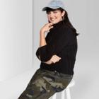 Women's Plus Size Long Sleeve Mock Turtleneck Sweater - Wild Fable Black 4x, Women's,