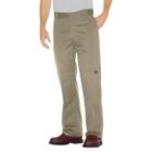Dickies - Men's Big & Tall Loose Straight Fit Twill Double Knee Pants Khaki (green) 50x32,