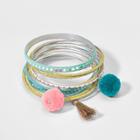 Girls' 12ct Bangles With Poms & Tassel - Cat & Jack,