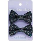 Scünci Scunci Chuncky Glitter Bow Salon Clips - 2pk,