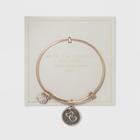 Target Stainless Steel Mothers And Daughters Double Heart Bangle Bracelet - Rose Gold, Girl's