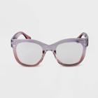 Women's Gradient Cateye Blue Light Filtering Glasses - A New Day Blue