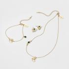 Girls' Harry Potter Slytherin 3pc Earring Bracelet & Necklace Set,