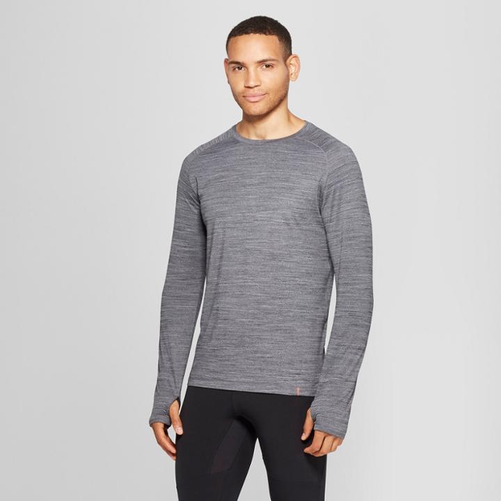 Men's Soft Touch Long Sleeve T-shirt - C9 Champion Black Heather