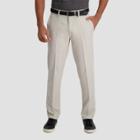 Haggar Men's Cool 18 Pro Slim Fit Flat Front Casual Pants - String