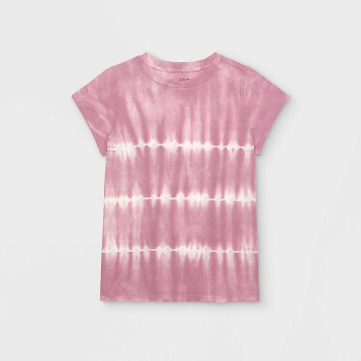 Women's Short Sleeve Tie-dye T-shirt - Universal Thread Rose