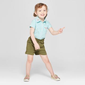 Toddler Girls' Fashion Shorts - Genuine Kids From Oshkosh Orchid Leaf