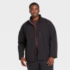 Men's Big & Tall Softshell Fleece Jacket - All In Motion Black