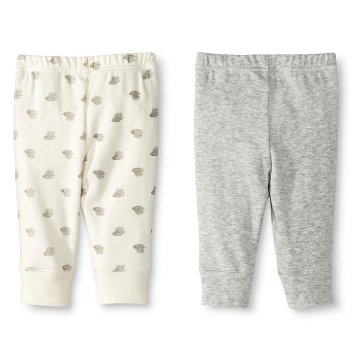 Newborn 2 Pack Pants Gray Newborn - Cherokee