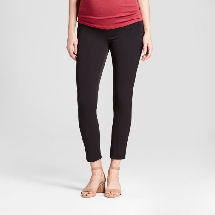 Target Maternity Crossover Panel Ankle Skinny Trouser - Isabel Maternity By Ingrid & Isabel Black
