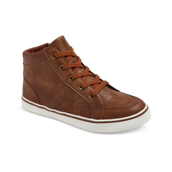 Boys' Florian Casual Mid Top Sneakers - Cat & Jack Tan
