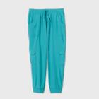 Girls' Stretch Woven Capri Jogger Pants - All In Motion Turquoise