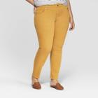 Women's Plus Size Mid-rise Skinny Jeans - Universal Thread Yellow