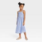 Girls' Sleeveless Tired Midi Dress - Cat & Jack Blue