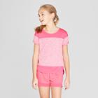 Girls' Color Block Super Soft Tech T-shirt - C9 Champion Pink