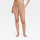 Women's Cotton Gauze Shorts - Stars Above Brown
