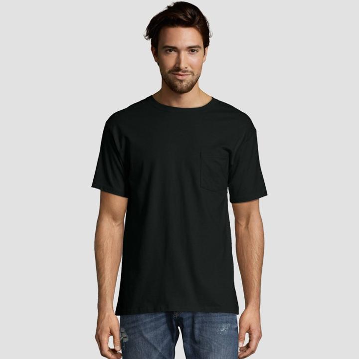 Hanes Men's Short Sleeve 2pk Heavy Weight Crew T-shirt - Black