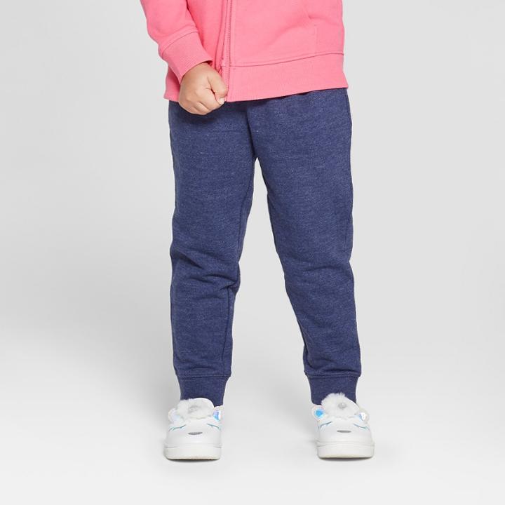 Toddler Girls' Jogger Pants - Cat & Jack Navy