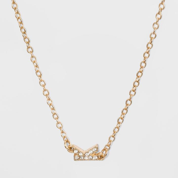 Sugarfix By Baublebar Alpha Pendant Necklace - Gold, Girl's