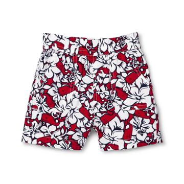 Baby Hibiscus Whale Shorts - Red/navy 6-9m - Vineyard Vines For Target, Infant Unisex
