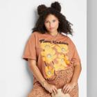 Women's Plus Size Ascot + Hart Rolled Sleeve Graphic T-shirt - Brown