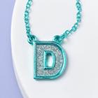 Girls' 'd' Necklace - More Than Magic Teal, Blue