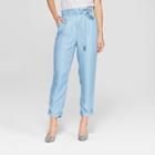 Women's Straight Leg Relaxed Ankle Trouser - Who What Wear Chambray