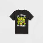 Boys' Teenage Mutant Ninja Turtles 'save The Turtles' Earth Day Short Sleeve T-shirt - Gray
